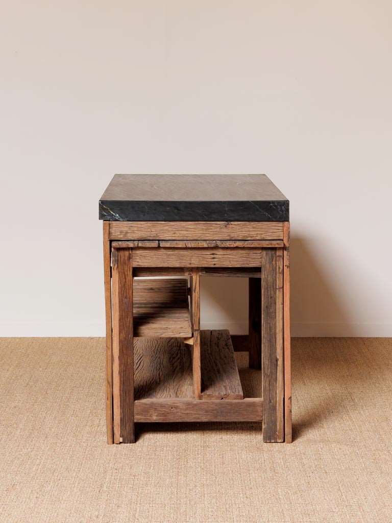 Bancone da cucina con tavolo allungabile GRETA