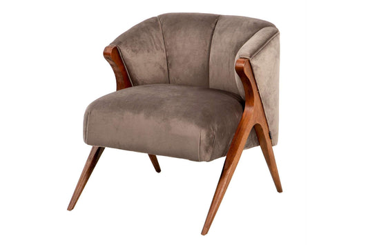 Poltrona in velluto KIRKENES